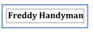 Freddy Handyman Logo