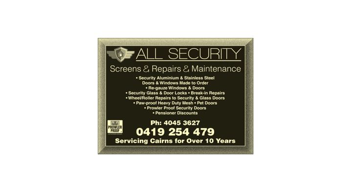 Security Doors And Windows Cairns 4870 Qld All Security