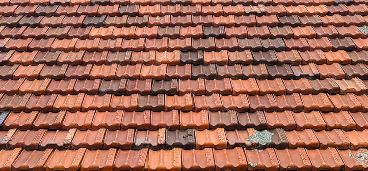 red roof tiles