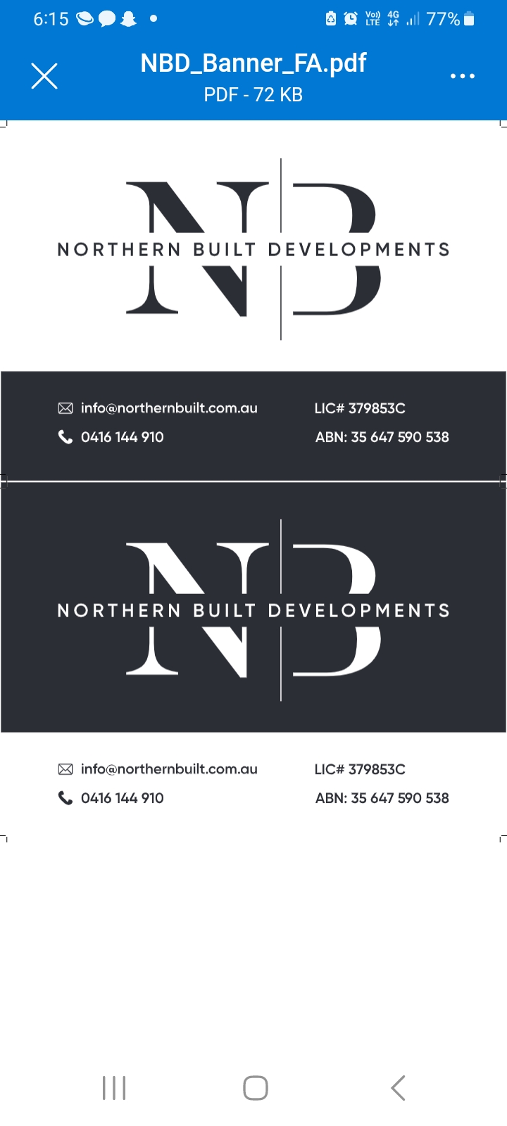 Northern Built Developments Pty Ltd