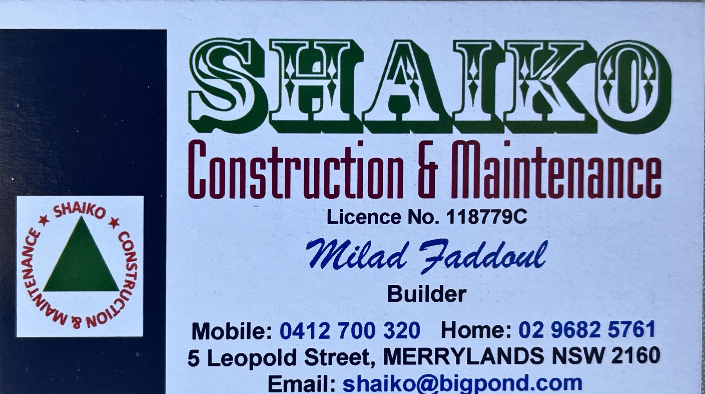 Shaiko Constructions & Maintenance