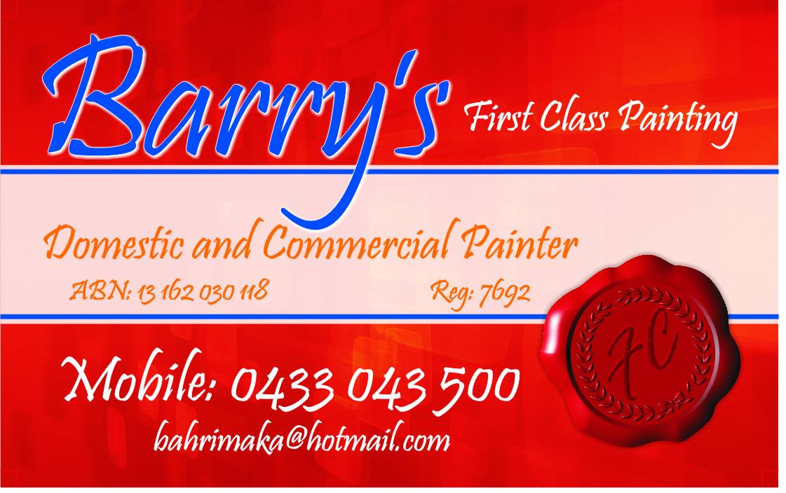 Barry's First Class Painting