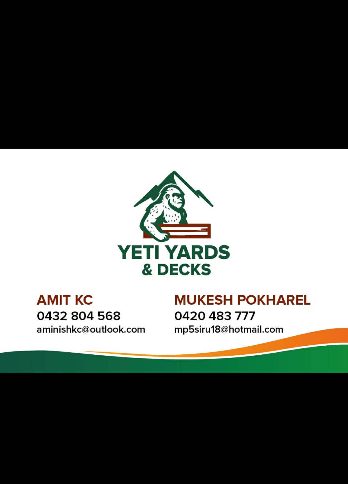 Yeti Yards & Decks logo