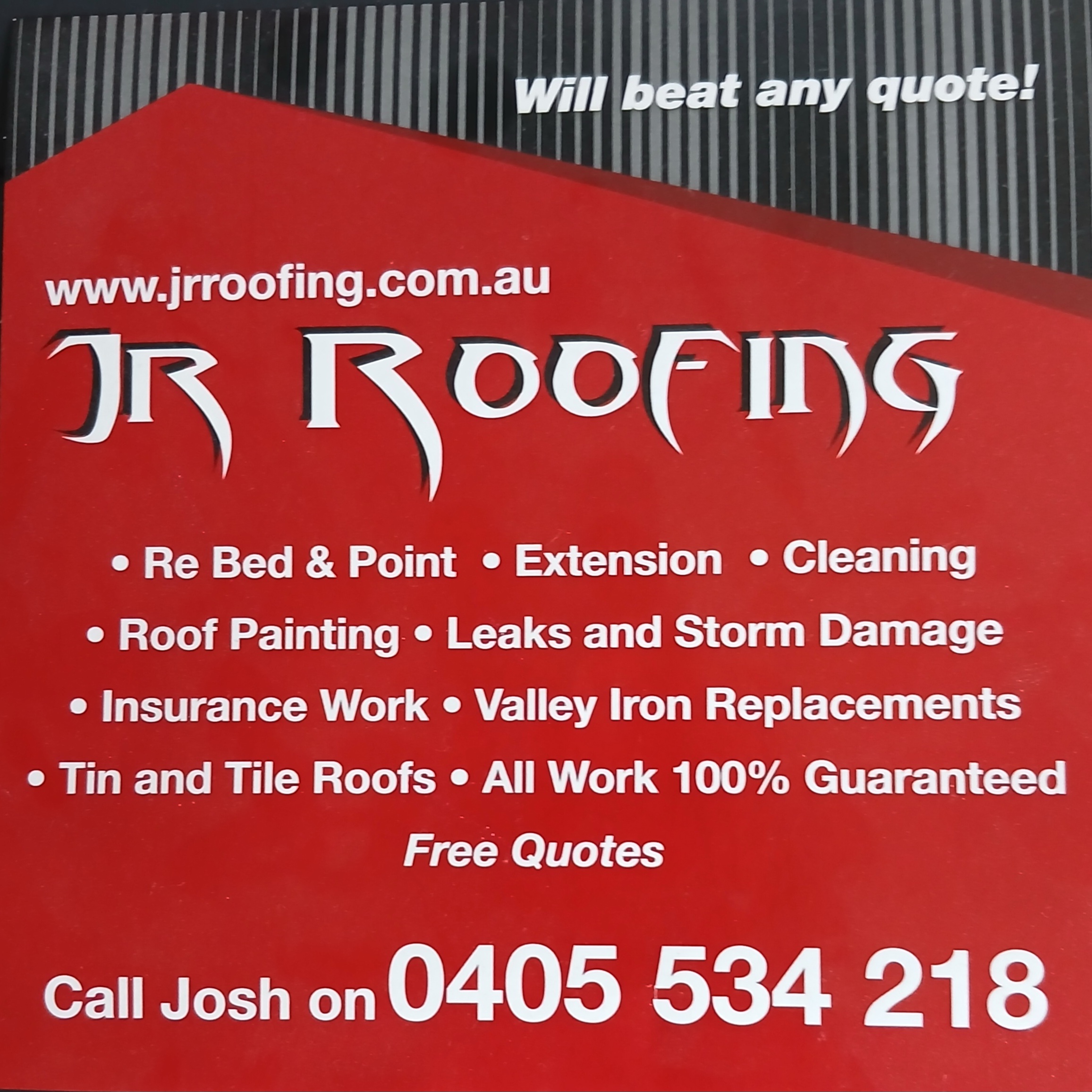 JR Roofing logo