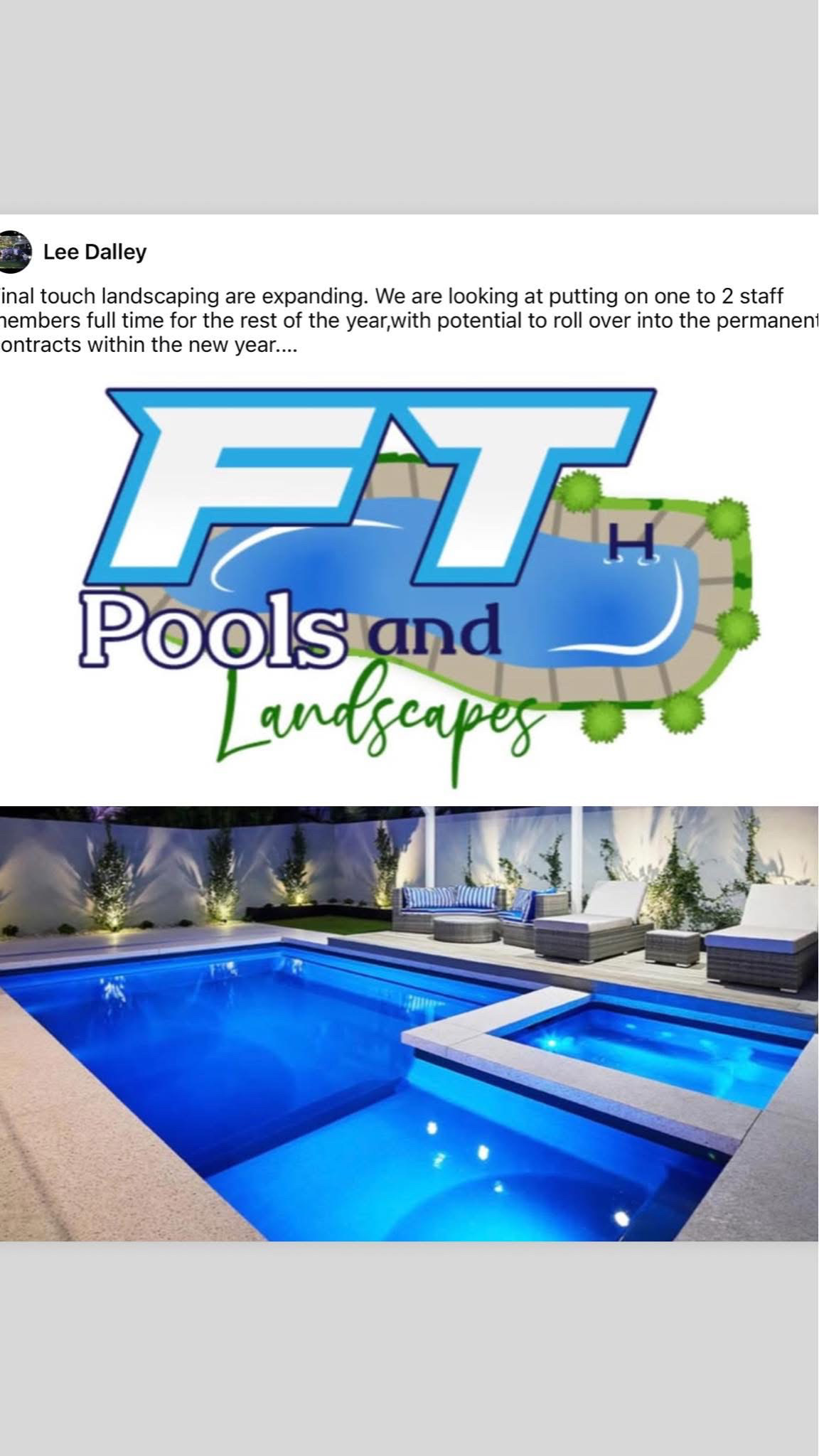 Final Touch Pools & Landscaping Pty Limited logo