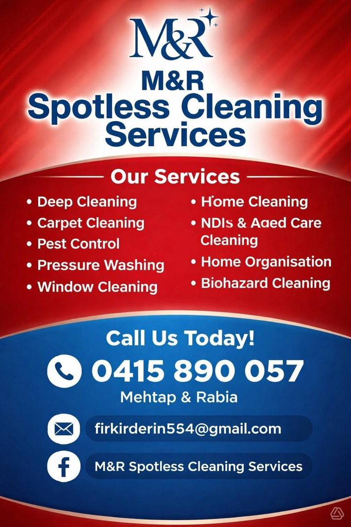 M&R Spotless Cleaning Service logo