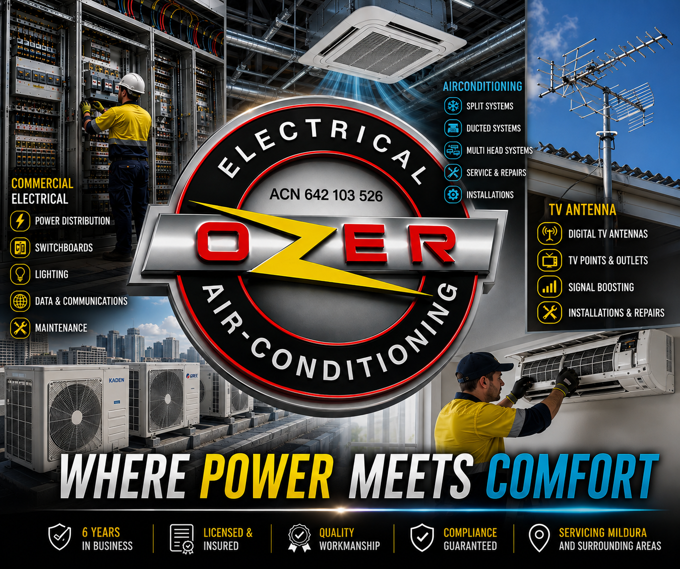 Ozer Electrical & Air Conditioning logo
