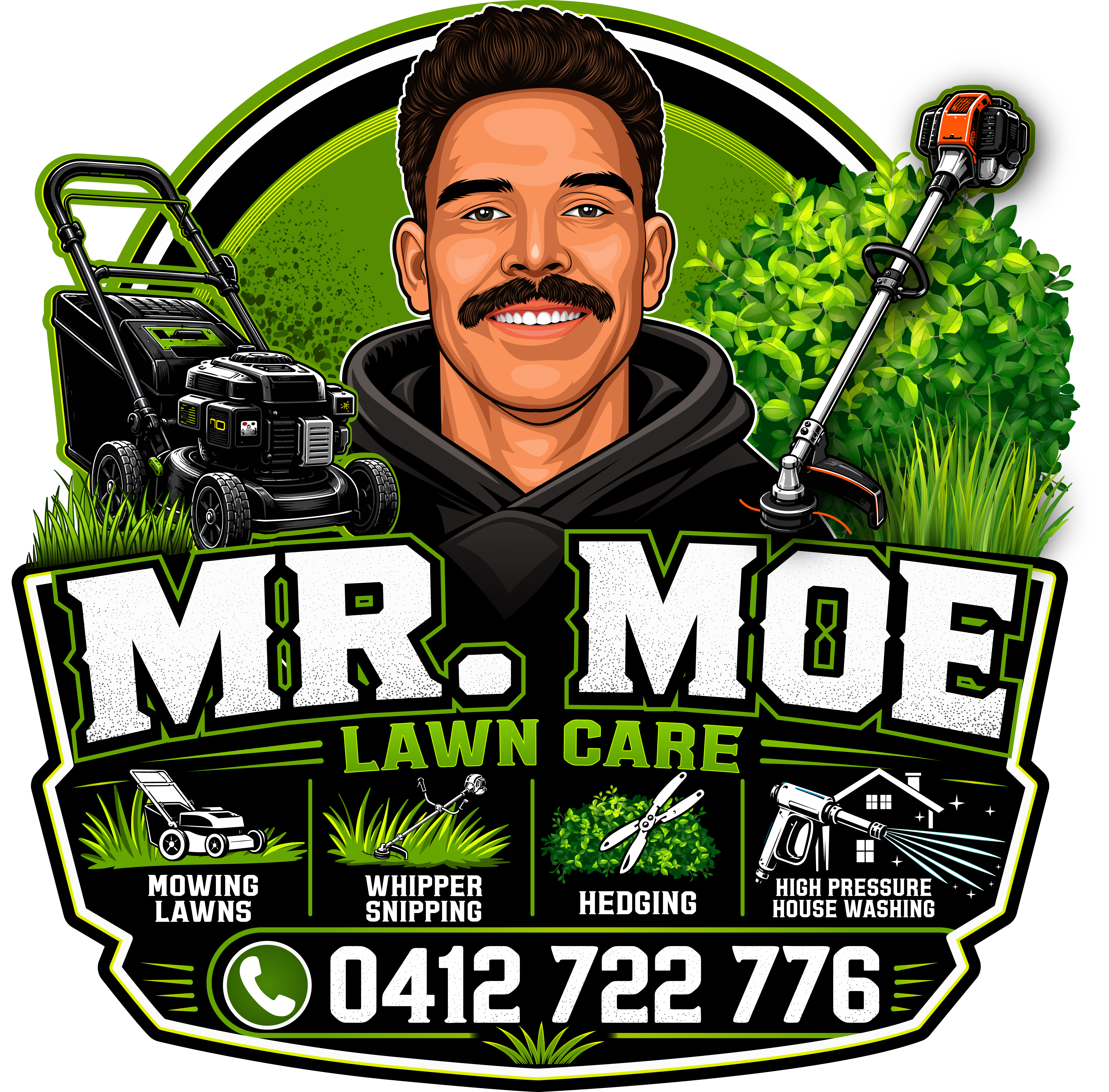 Mr Moe Lawn care logo